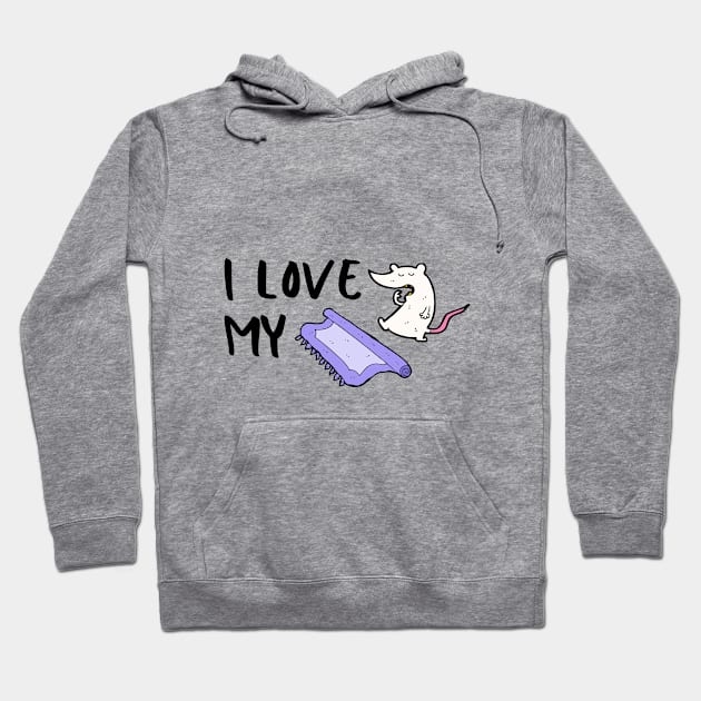 I Love My Rugrats Children Mom Kids Baby Pun Emotional Cute Funny Gift Sarcastic Happy Fun Introvert Awkward Geek Hipster Silly Inspirational Motivational Birthday Present Hoodie by EpsilonEridani